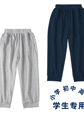 小学生校服中裤儿童校园七分裤男女童短裤夏棉马裤厂家