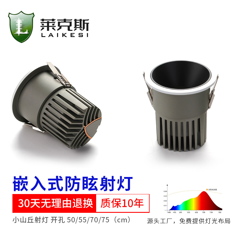 普瑞智能低蓝光98显小山丘射灯