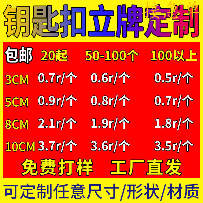 亚克力钥匙扣定制创意情侣DIY钥匙链小挂件动漫卡通明星周边立牌,特色手工艺,其他特色工艺品,淘宝优惠券,粉丝福利购,淘宝优惠卷