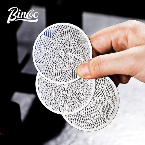Bincoo二次分水网意式咖啡机手柄配套均匀萃取过滤片不锈钢烧结片