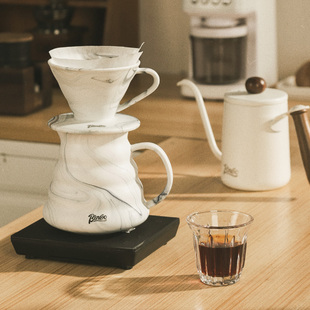 手冲咖啡壶陶瓷云朵分享壶萃取过滤杯咖啡器具套装 家用冲泡过滤壶