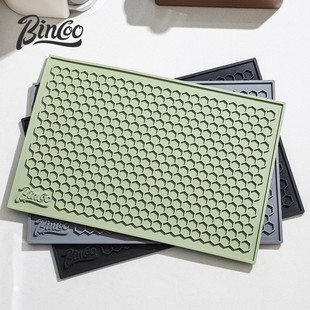 Bincoo加厚咖啡吧台垫咖啡器具摩卡壶沥水收纳垫酒吧奶茶店防滑垫
