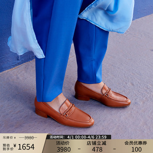 真皮平底鞋 33218 帕翠亚西班牙原产春夏手工编织女单鞋 Patricia