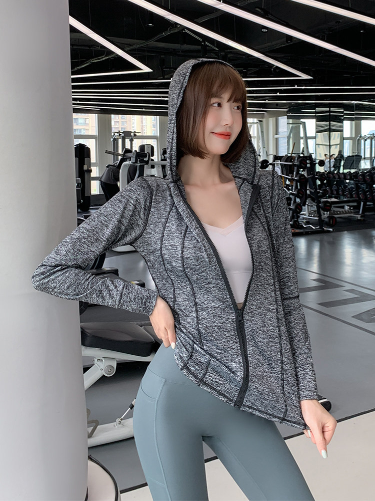 가을 겨울 스포츠 코트 여성 긴팔 달리기 속건성 의류 슬림 피트 지퍼 지방 MM 플러스 사이즈 피트니스 의류 탑