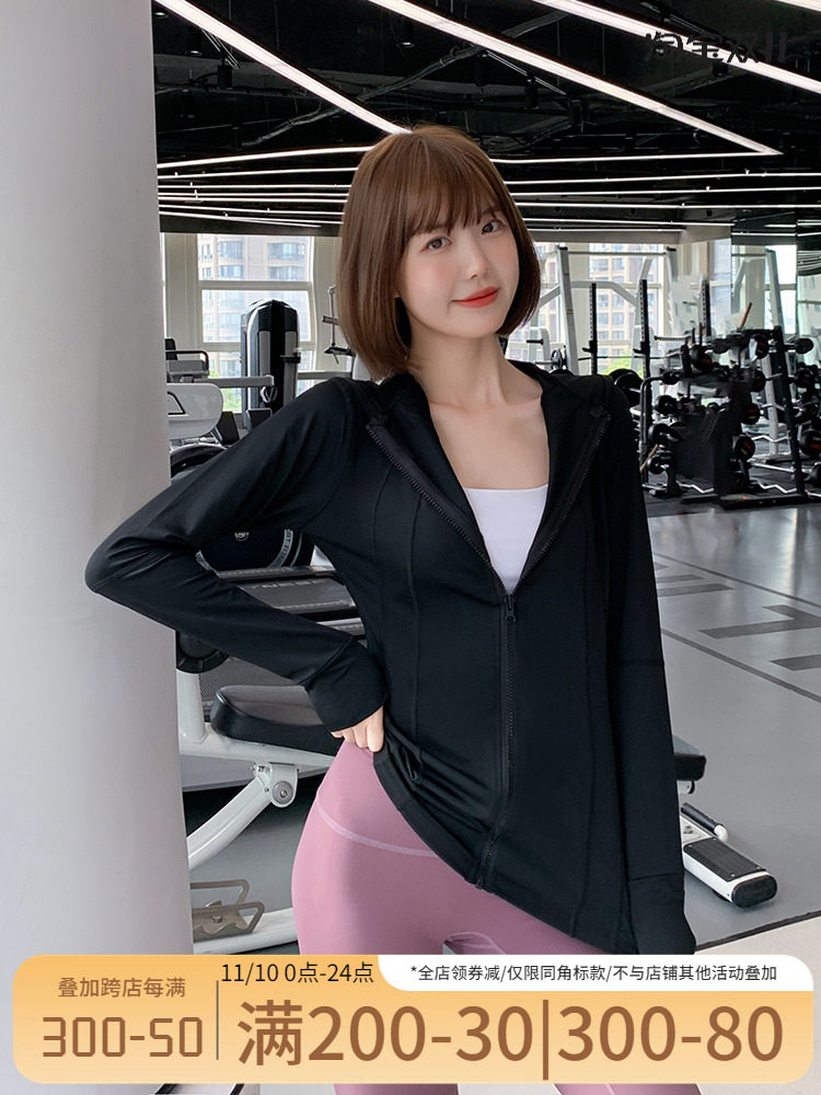 가을 겨울 스포츠 코트 여성 긴팔 달리기 속건성 의류 슬림 피트 지퍼 지방 MM 플러스 사이즈 피트니스 의류 탑