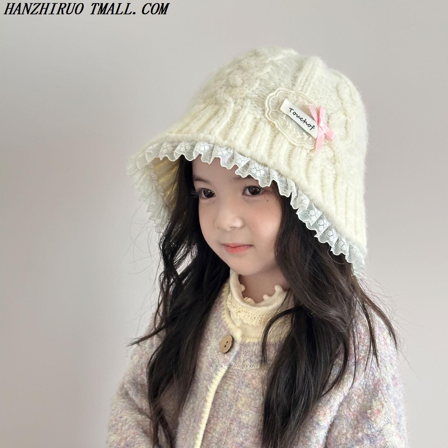儿童帽子秋冬女渔夫可爱洋水桶帽图片
