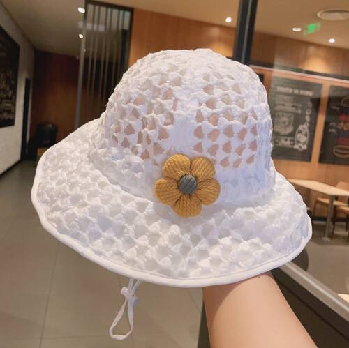 宝宝遮阳帽子夏季薄款渔夫帽大檐