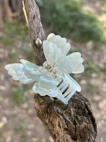 超嫩配色炫彩小号双层蝴蝶抓夹