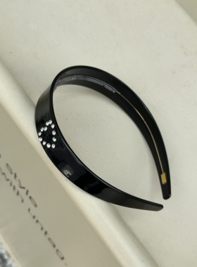 vogueess自制emijay复古爱心水钻发箍头箍小众设计百搭基础款时髦