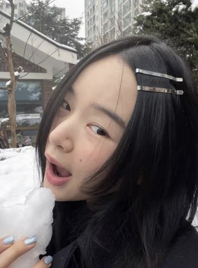 vogueess自制韩代同款inodore小仙女一字边夹刘海发气质配饰时髦