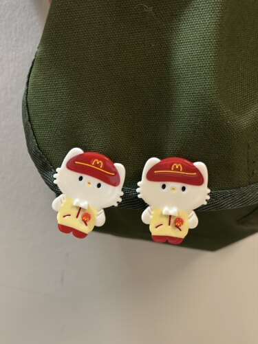可爱麦当劳kitty帽子发夹