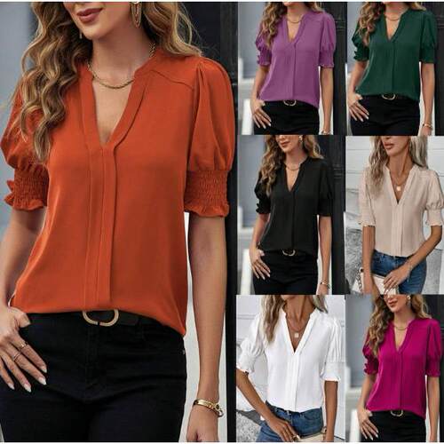 A fashionable  elegant and Casual women's solid color