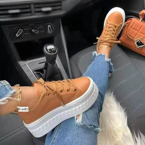 WCW- Casual Platform Women's Shoes Flat Womens Sneakers