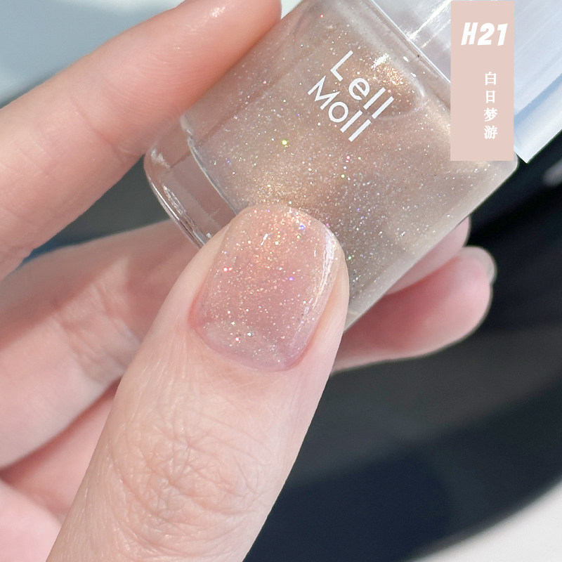 闪闪亮片指甲油lellmoll艻茉2024秋季新款免烤快干持久无味可撕拉,彩妆/香水/美妆工具,指甲油,淘宝优惠券,粉丝福利购,淘宝优惠卷