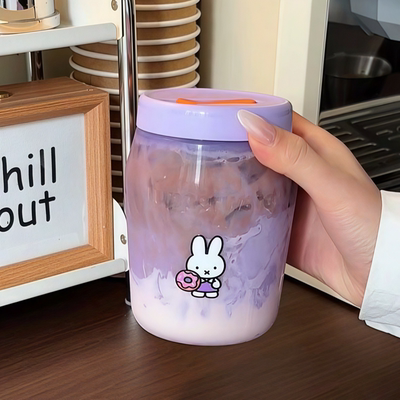冷萃杯咖啡食品级便携冷泡杯夏日随手杯外带密封吸管饮料牛奶水杯