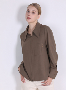 Jane express/简表达25年冬季新款衬衫长袖休闲百搭DCY41001