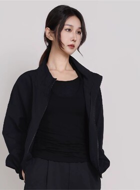 Jane express/简表达纯色极简风修身百搭风衣外套上衣女CWT61002