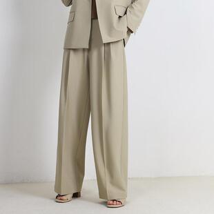 宽松休闲裤 西装 裤 Jane 直筒裤 简表达春季 修身 阔腿CKZ5006 express