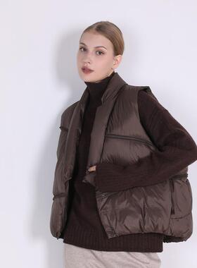 /24年冬季新款百搭舒适无帽羽绒马甲DYR41007