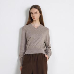 express 长袖 简表达25年春季 毛衫 针织绵羊毛CMS52003 新款 Jane