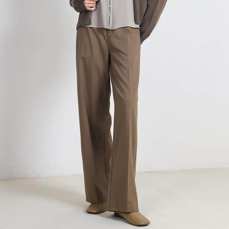 Janeexpress/简表达女士修身休闲直筒裤通勤阔腿西裤裤女CKZ51002 - Janeexpress简表达官方企业店出品