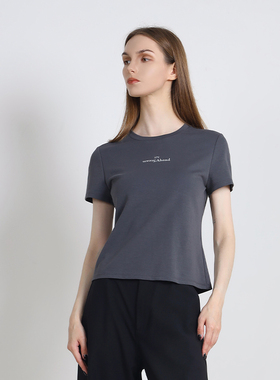 Jane express/简表达25年春季新款短袖T恤休闲百搭CTX51002