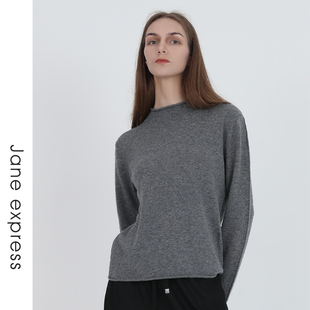 express 羊毛衫 简表达24年秋季 毛衫 百搭休闲QMS41007 新款 Jane