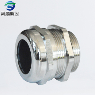 蓝盛 PG牙G牙NPT牙黄铜镀镍电缆防水接头IP68金属格兰头锁紧葛兰
