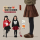 裙冬季 新款 儿童一体绒假两件裙裤 女童加绒裤 外穿中大童加厚打底裤