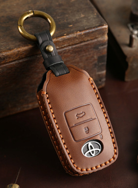 适用台湾丰田雅力士TOYOTA专用AVANZA真皮RAIZE汽车钥匙保护套包