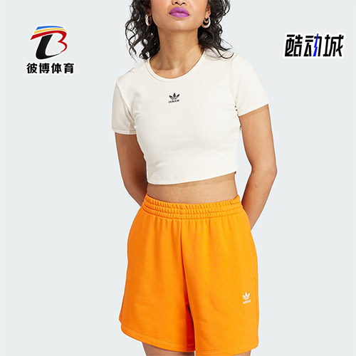 阿迪达斯女士时尚修身短袖T恤