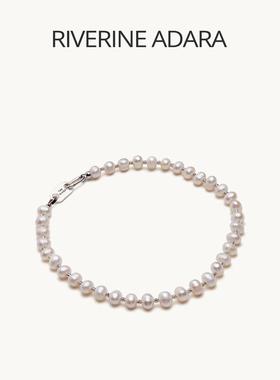 Riverine Adara「星链」原创基础款淡水珍珠串珠S925银饰颈链项链