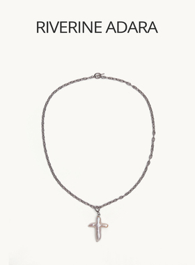 Riverine Adara「珀光」十字异形巴洛克淡水珍珠S925纯银颈链项链