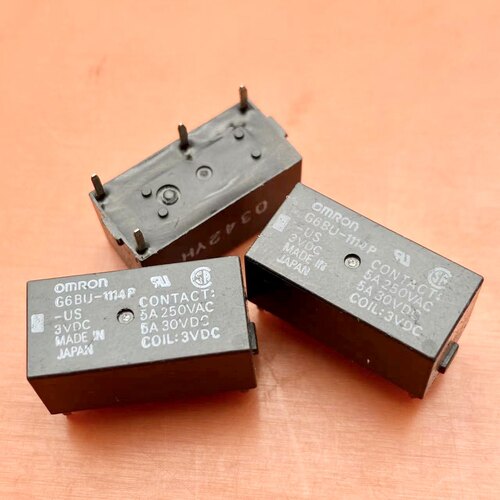 包邮现货 G6BU-1114P-US 3VDC 3V 4脚 磁保持单线圈 继电器 DC3V