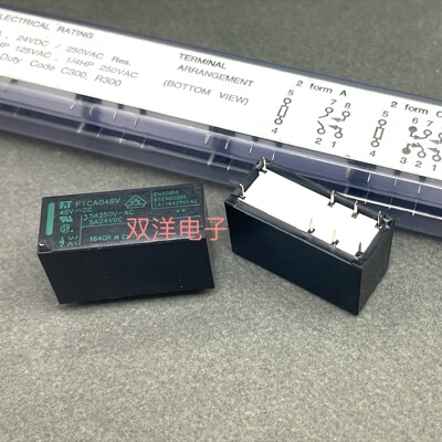 包邮全新原装 F1CA048V 5A250VAC 现货TF富士通8脚两开两闭 48VDC
