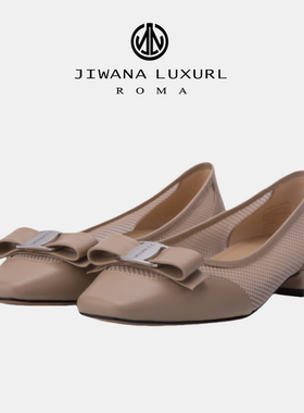[JL春夏新品]JIWANA LUXURL 女士DENO网面尖头平底鞋