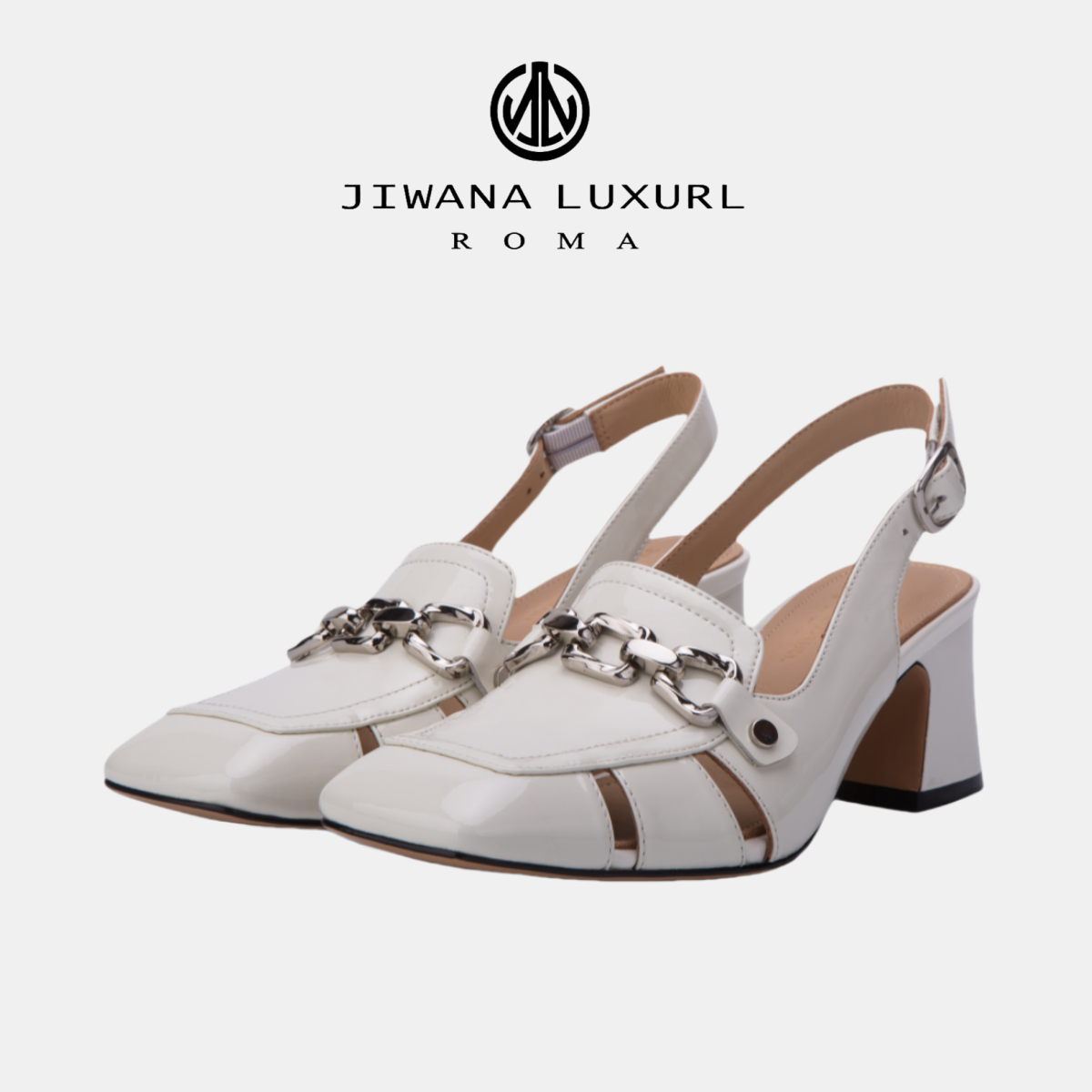 [JL礼物早秋系列]JIWANA LUXURL 女士KATE扣带粗跟单鞋
