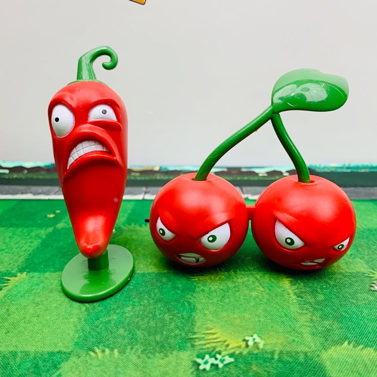 植物大战僵尸新款软胶读报大嘴花寒冰射手男孩互动对战套装礼物