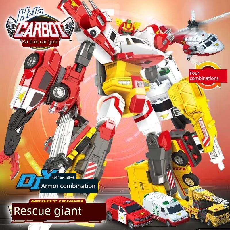 咖宝车神重工战队破土卫士钻探合体变形机器人男孩儿童金刚汽车