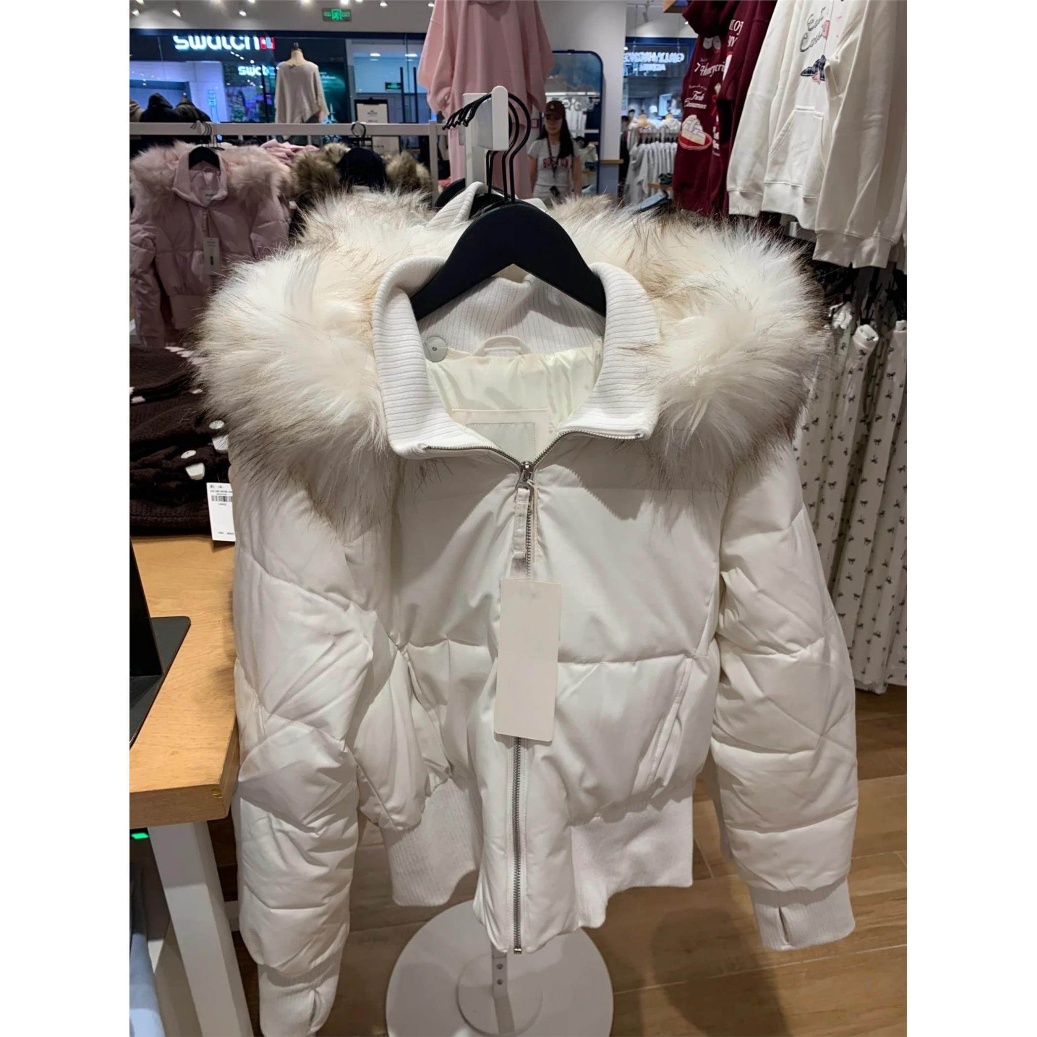 小海鸥纯色连帽棉服女美式新款毛领显瘦辣妹拉炼外套棉衣344-5061,个性定制/设计服务/DIY,棉服工装,淘宝优惠券,粉丝福利购,淘宝优惠卷