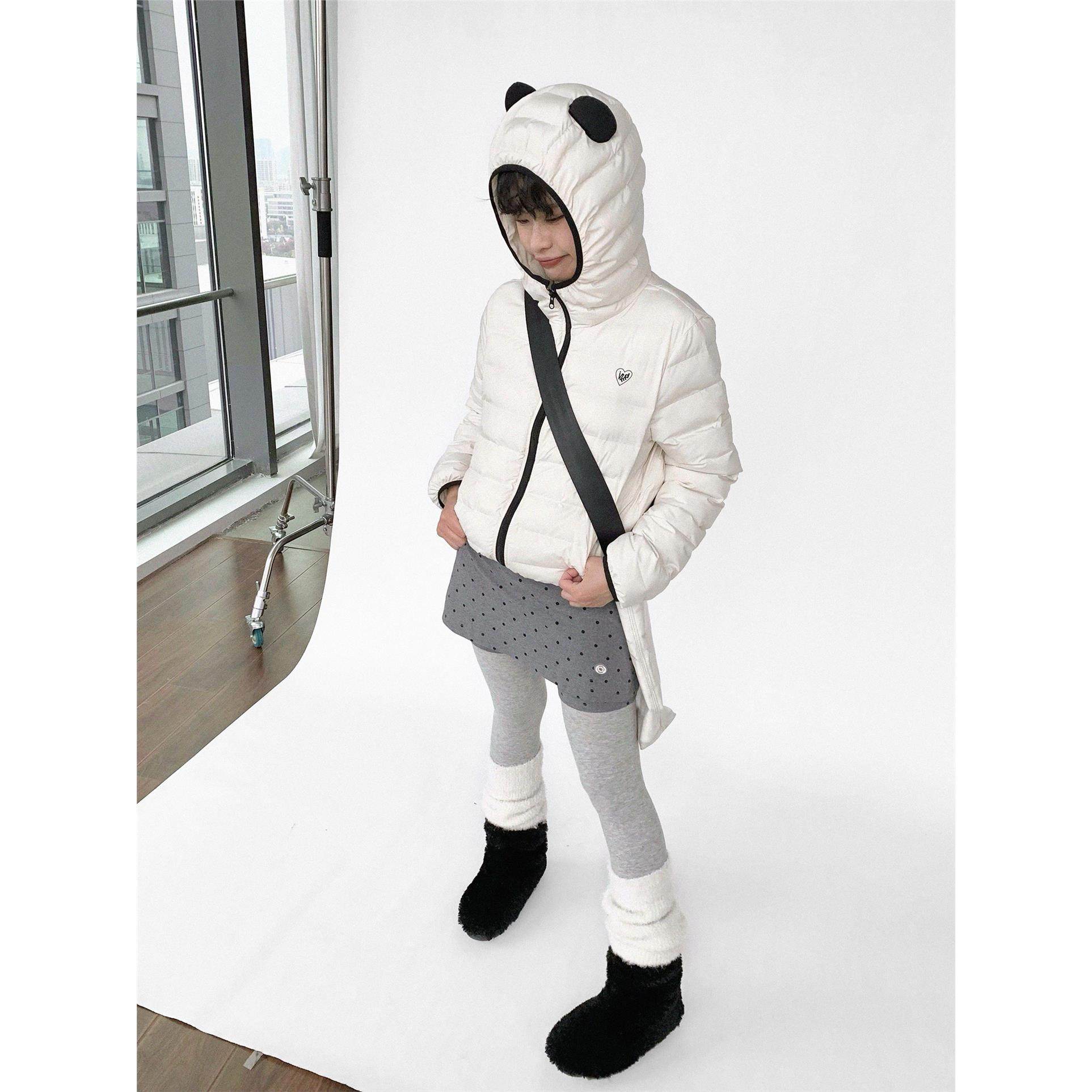 innomoood 熊猫耳朵排骨棉衣连帽内搭保暖秋冬短外套合身显瘦女,个性定制/设计服务/DIY,棉服工装,淘宝优惠券,粉丝福利购,淘宝优惠卷