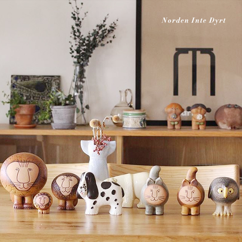 LisaLarson手作陶瓷手绘摆件