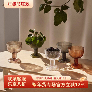 芬兰iittala伊塔拉Miranda米兰达北欧玻璃高脚沙拉冰淇淋甜品碗