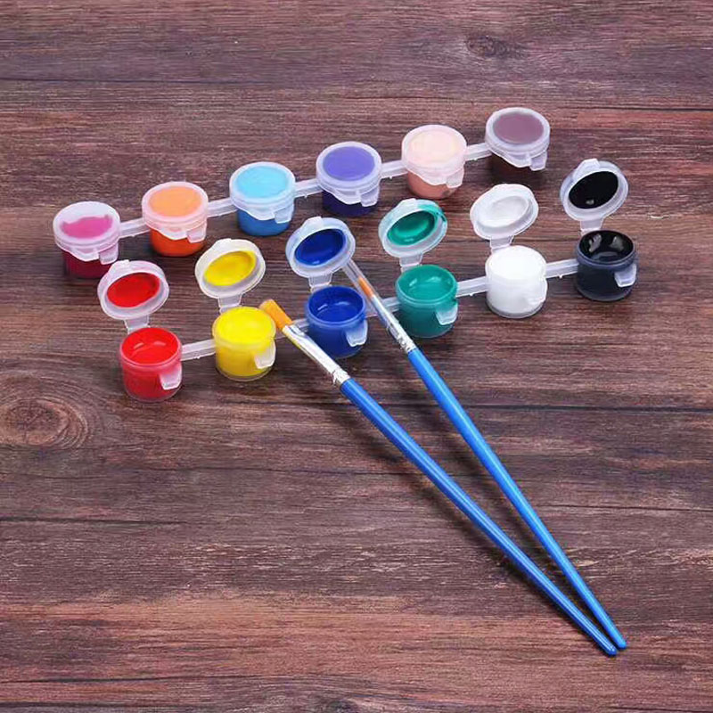 儿童丙烯颜料diy儿童绘画