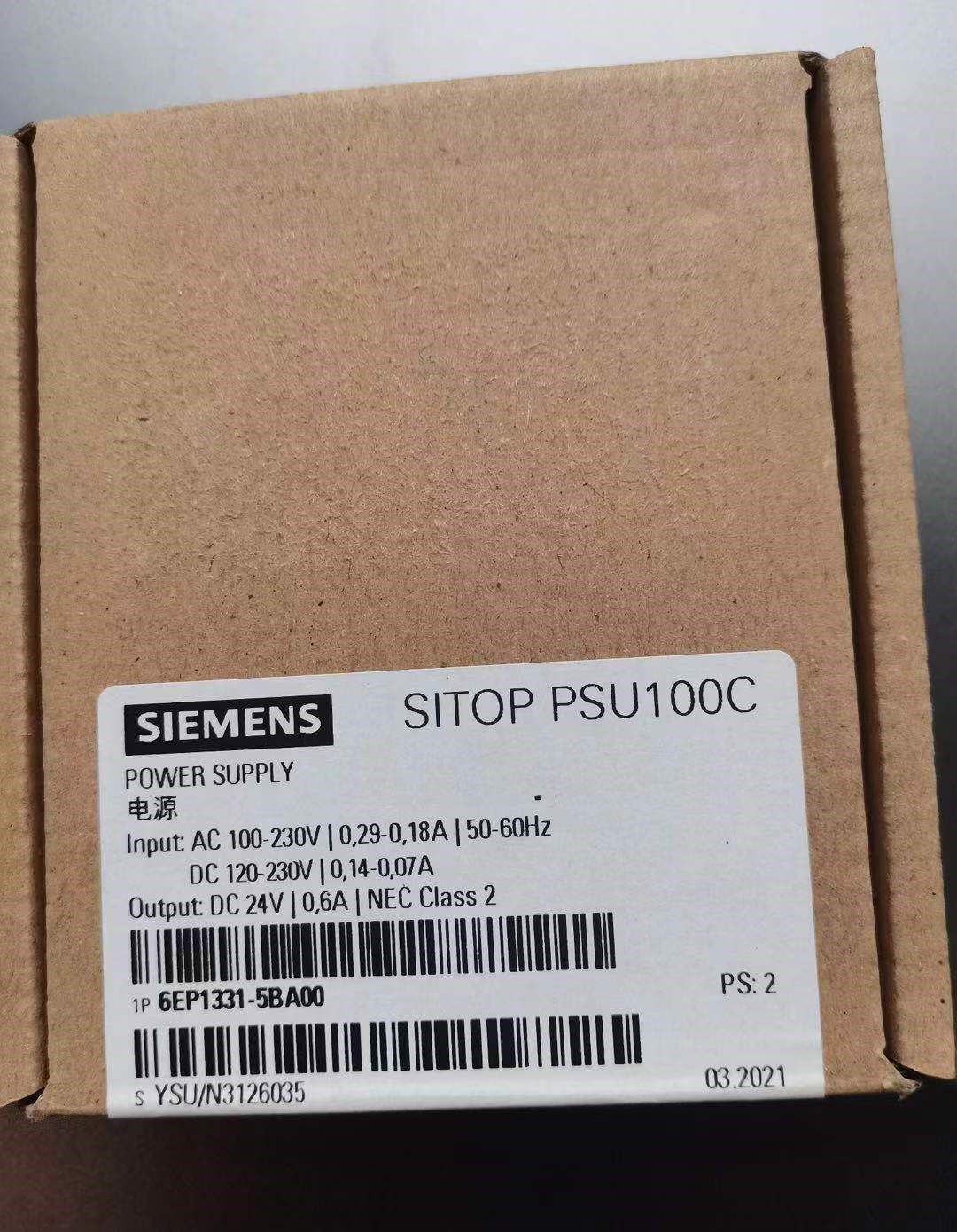 top电源psu100c 24 v/0.6a 1p 6ep1331-5ba00