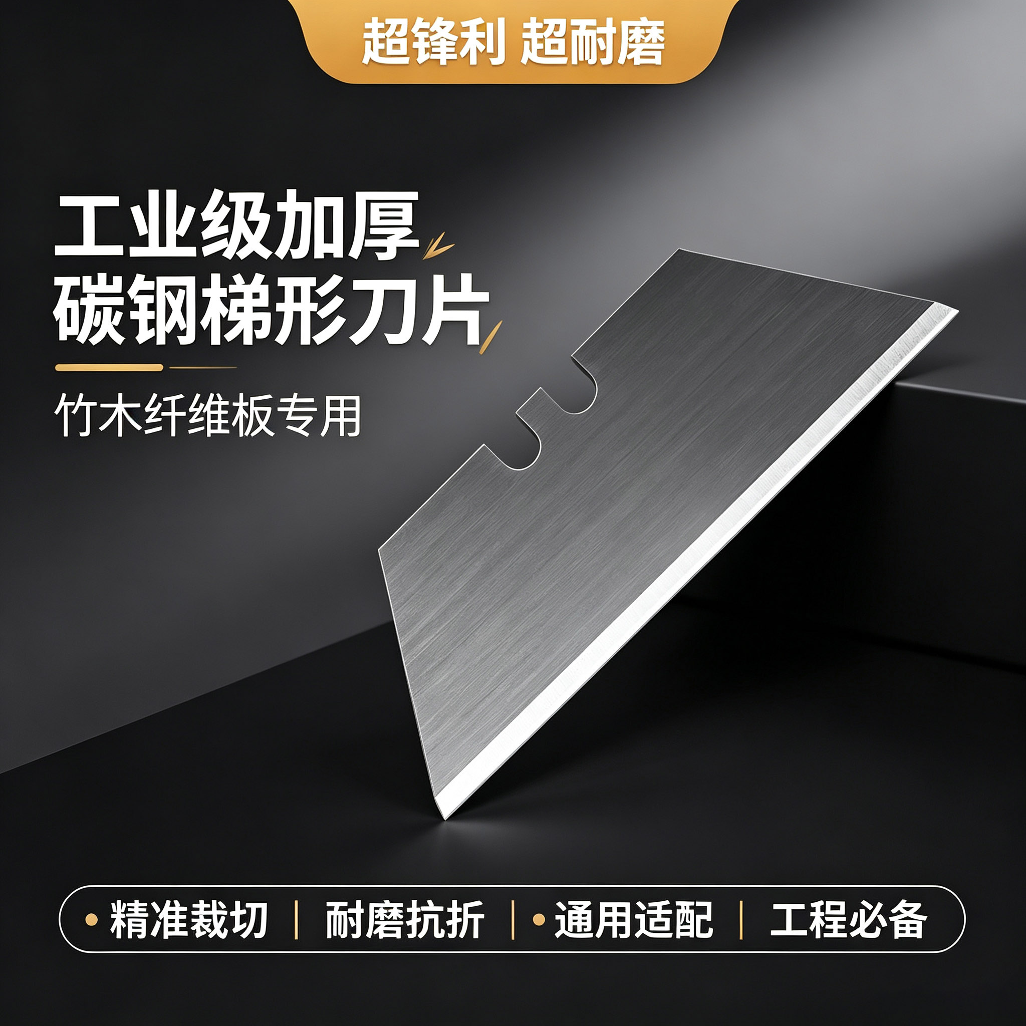 工业级高碳钢梯形刀片加厚锋利