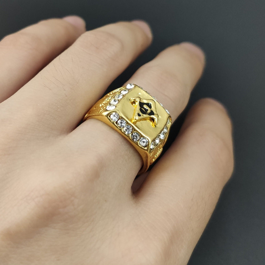金色镶钻明星同款光明会