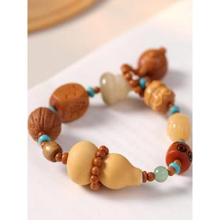 天然葫芦打麻将把把胡禅意风文玩多宝手串国潮新中式打牌把把壶