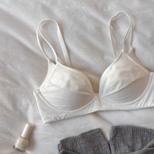轻盈舒适小胸内衣聚拢文胸胸罩薄款 无钢圈上托收副乳防下垂内衣