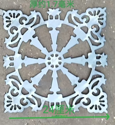 大门铁艺配件铁花欧式庭院围栏别墅铁皮米铁板护栏冲压焊接装饰米